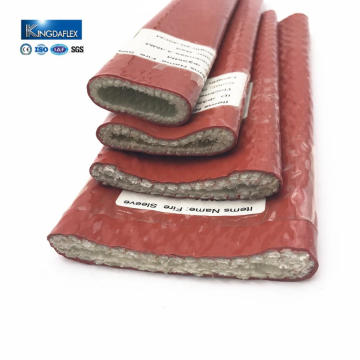 Silicone Coated Braided Fiberglass Fire Sleeve